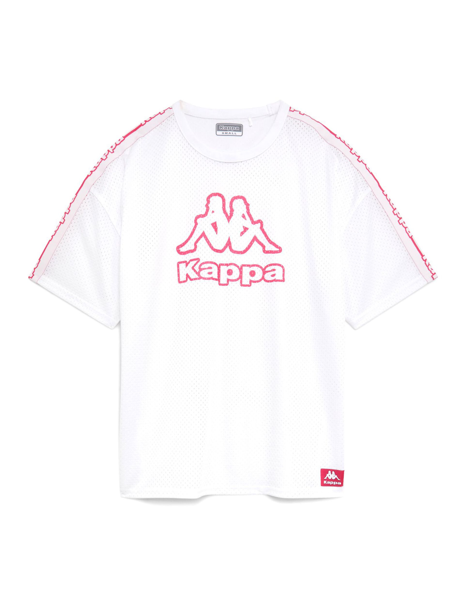 Tee-shirt en résille blanc KAPPA x JNYFR
