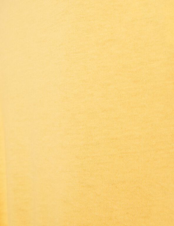 Tee-shirt court oversize jaune 