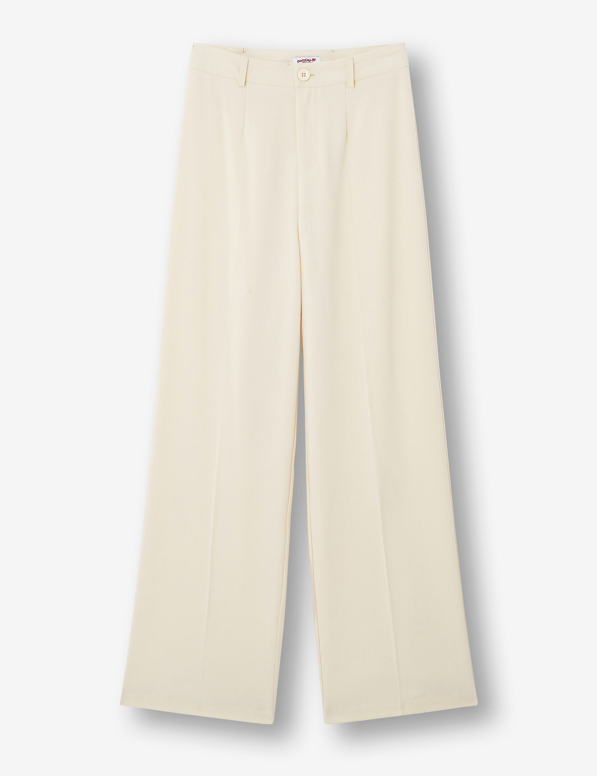 High-waisted straight-cut trousers