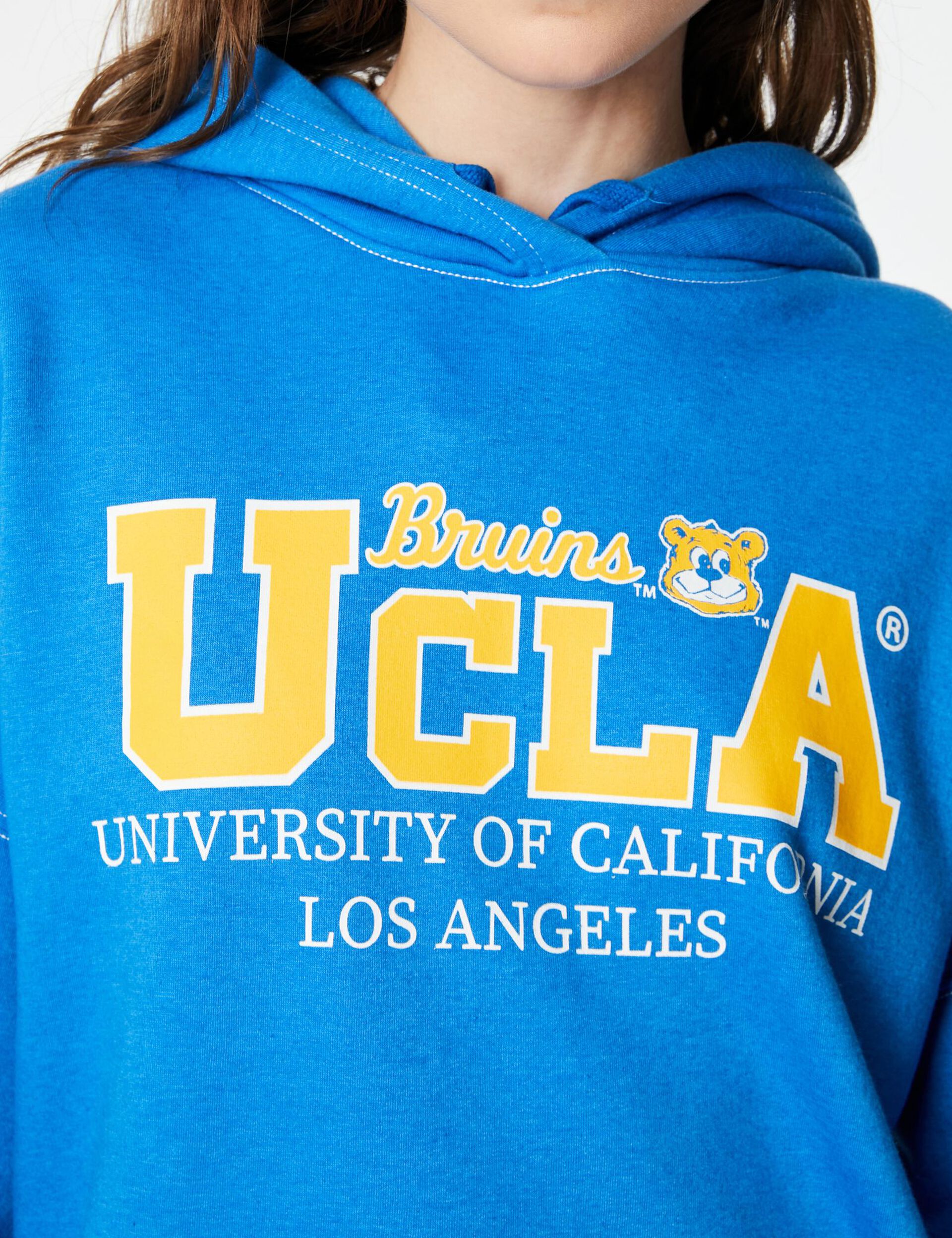 Sweat UCLA bleu à capuche