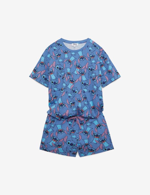 Set pyjama Stitch bleu marine ado