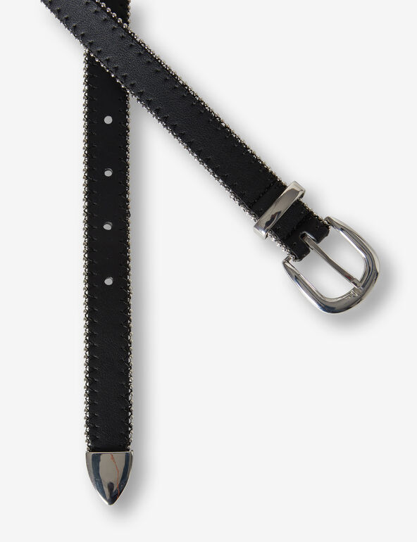 Faux-leather belt