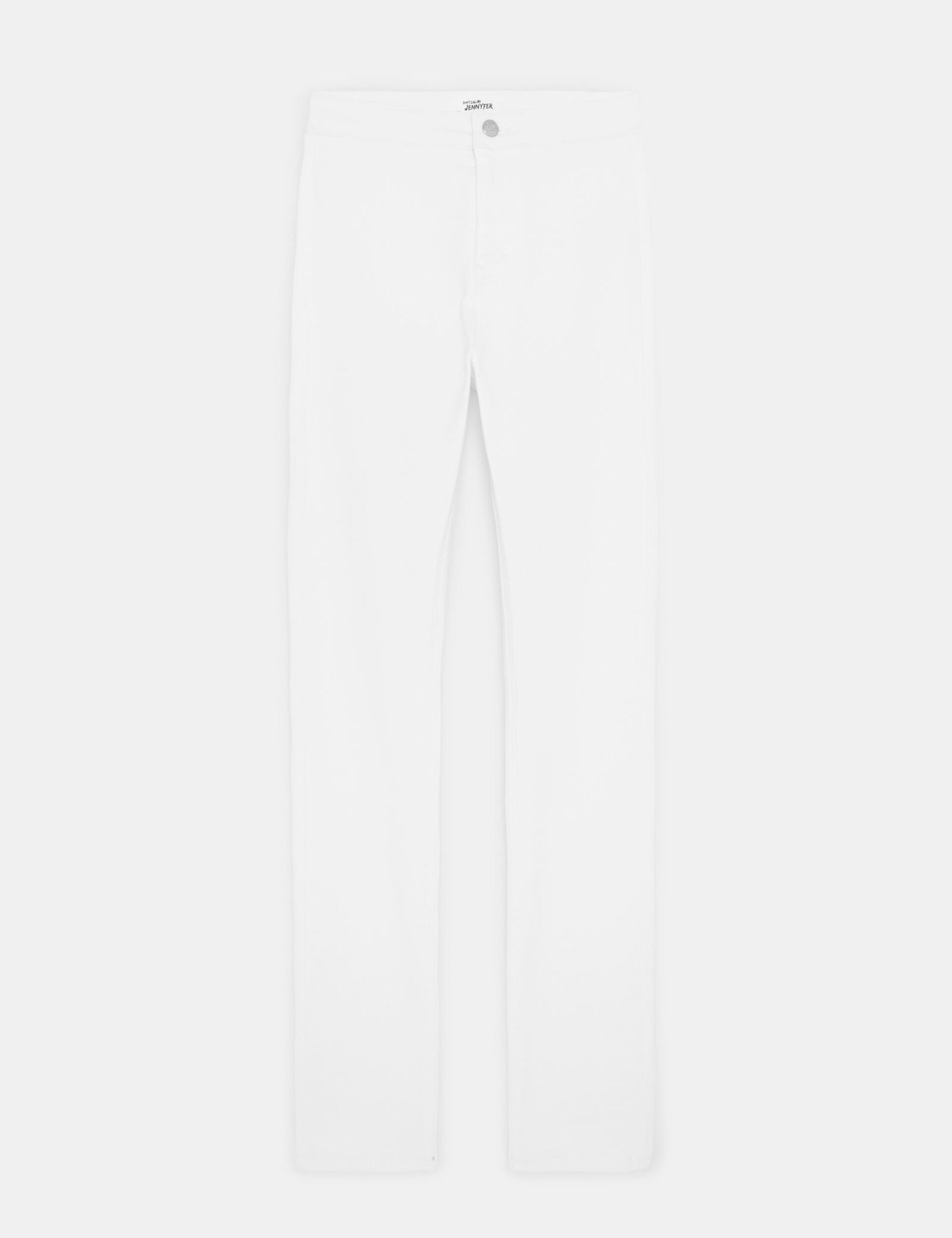 Jegging blanc taille haute