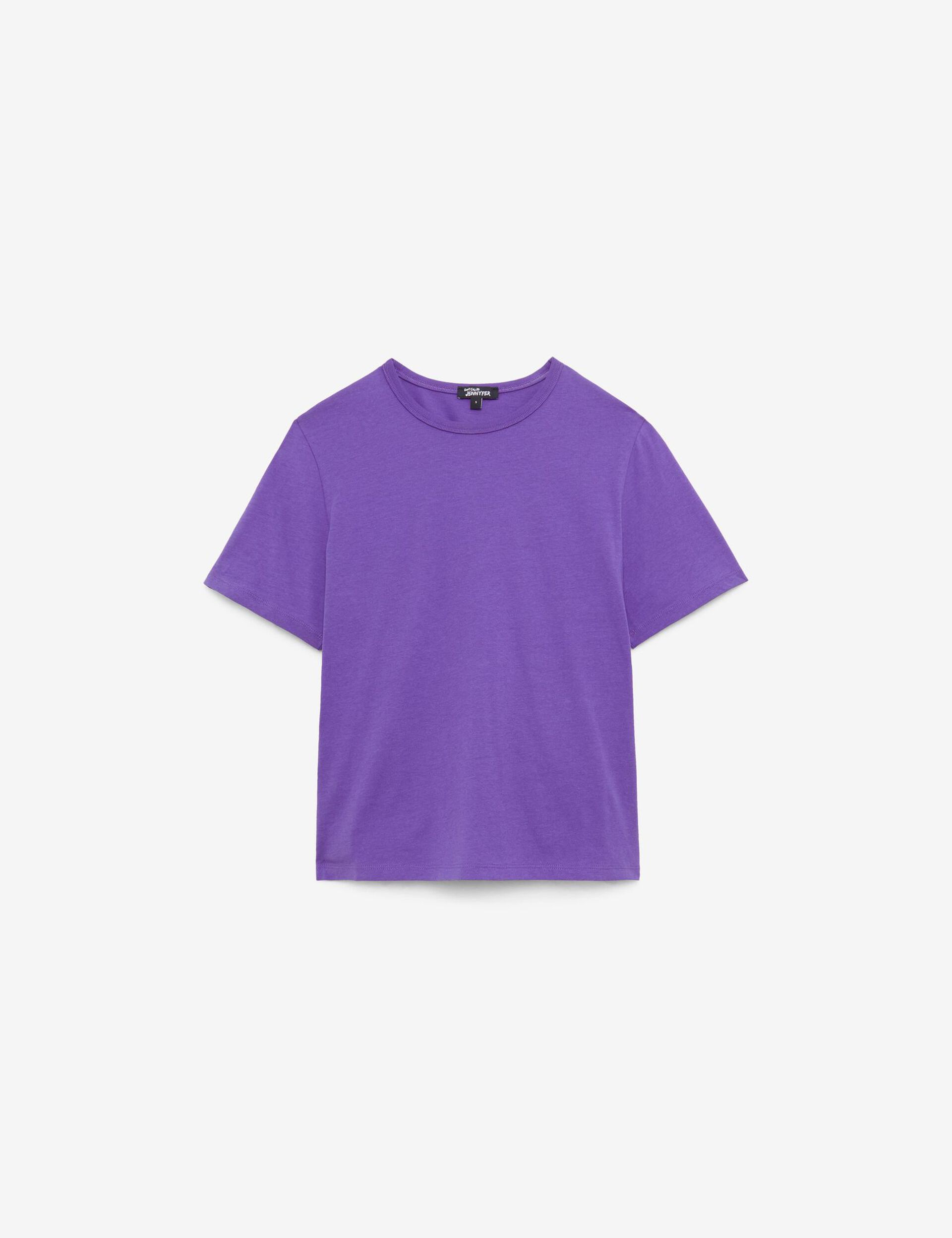 Tee-shirt basic violet foncé