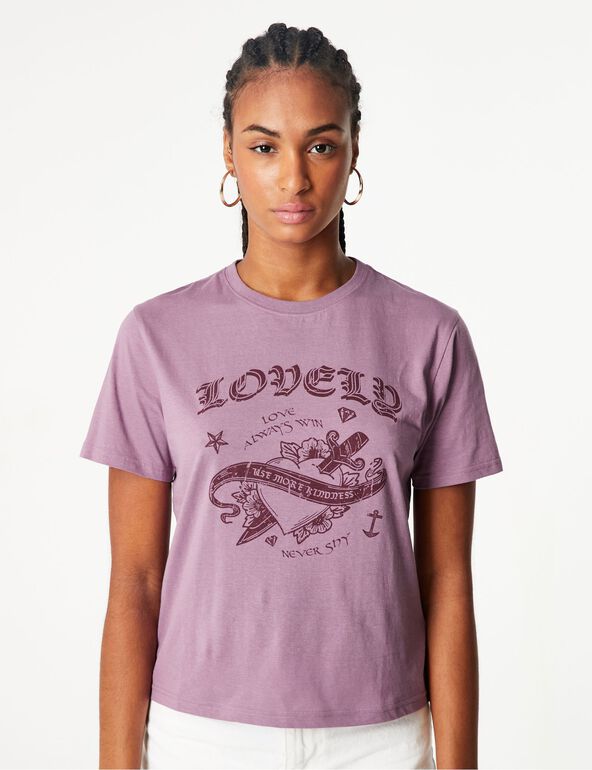 Tee-shirt lovely violet