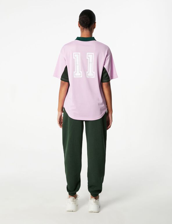 Tee-shirt Umbro esprit sport rose et vert fille