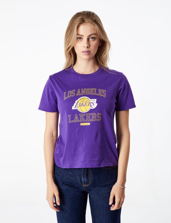 Tee-shirt NBA Lakers violet ado