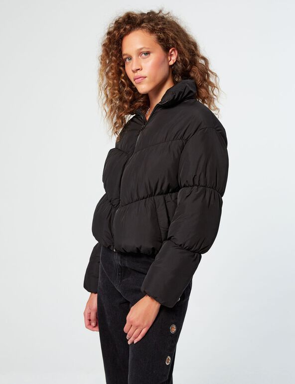 High-necked padded jacket girl