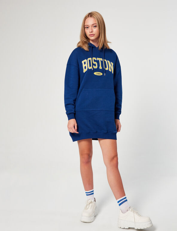 Boston sweatshirt dress woman