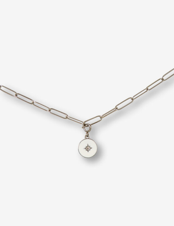 Charm médaille strass fille