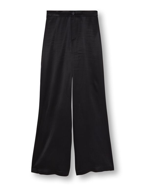 Loose-fit satin-look trousers