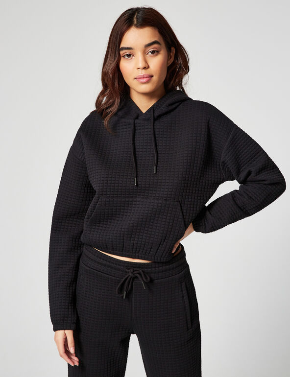 Quilted cropped sweatshirt teen