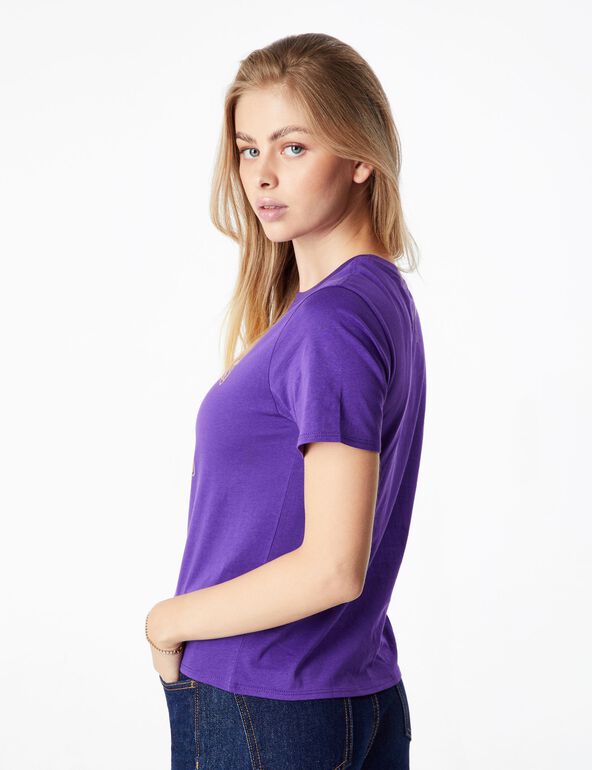 Tee-shirt NBA Lakers violet fille