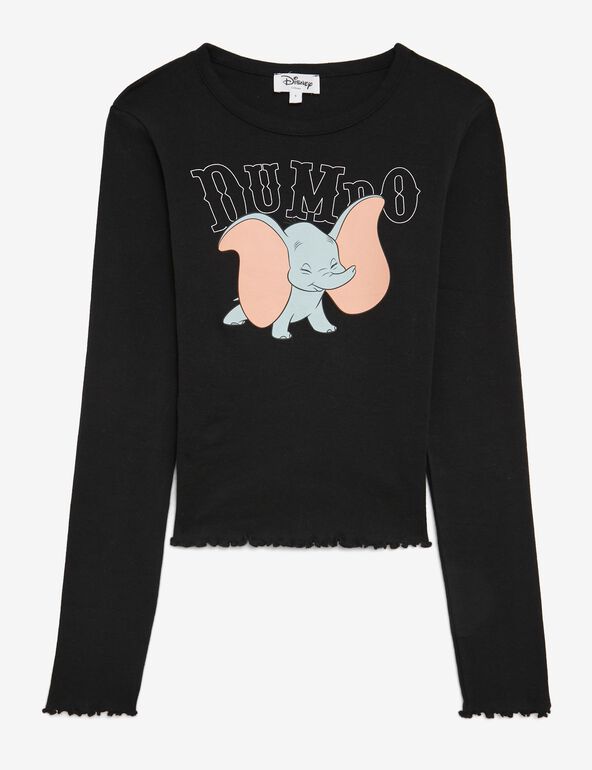 Tee-shirt Disney Dumbo noir