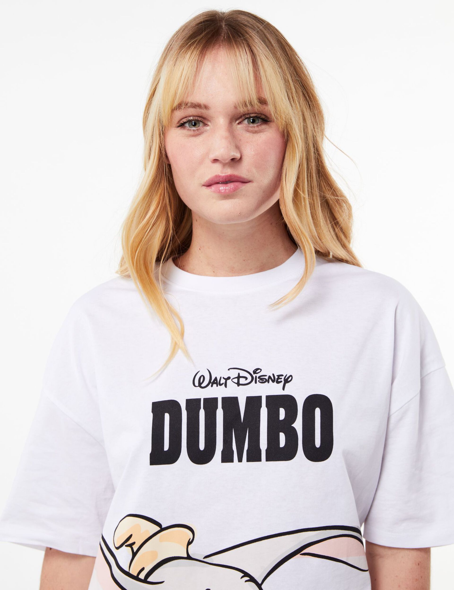 Tee-shirt oversize blanc Disney Dumbo