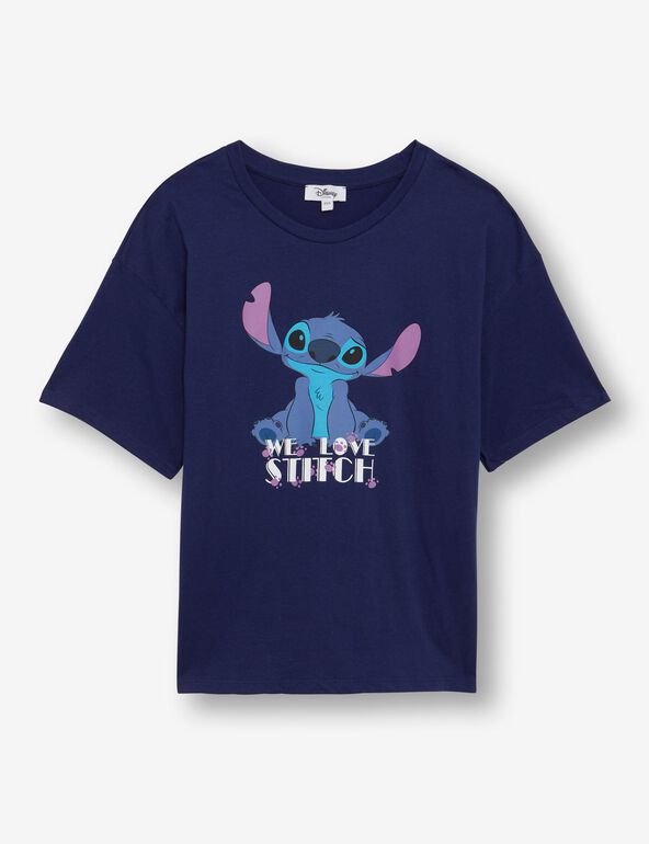 Pyjama Disney Stitch bleu marine