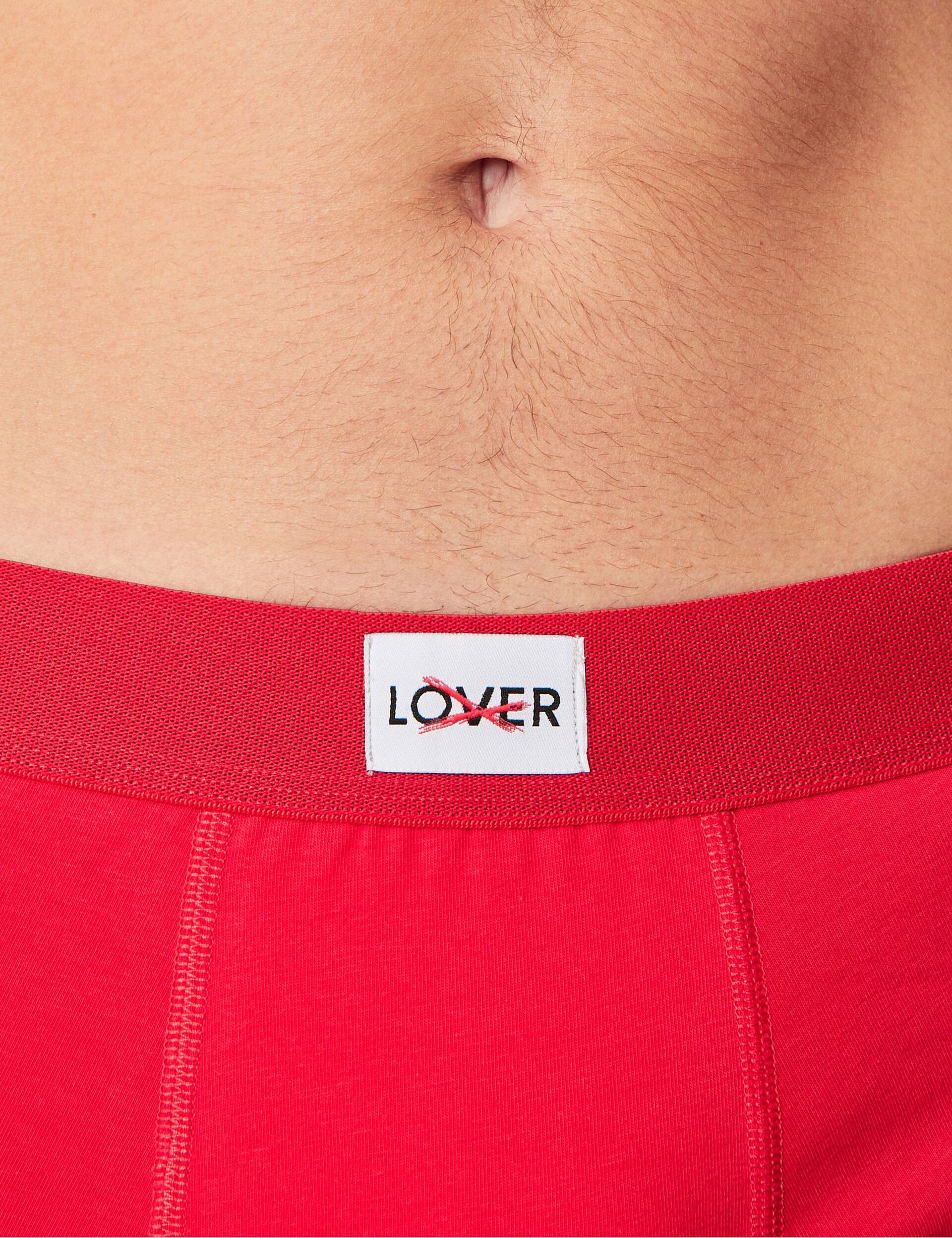Boxer Lover en coton rouge