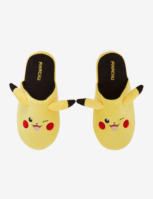 Chaussons Pokemon Pikachu jaunes