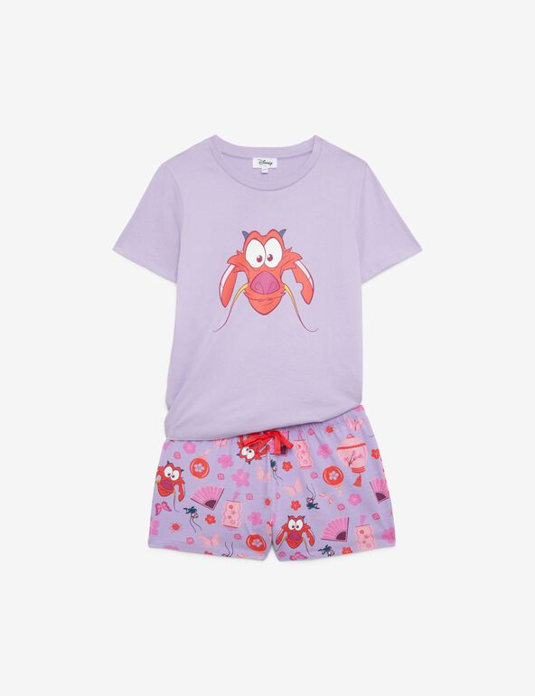 Set de pyjama Disney Mushu violet teen
