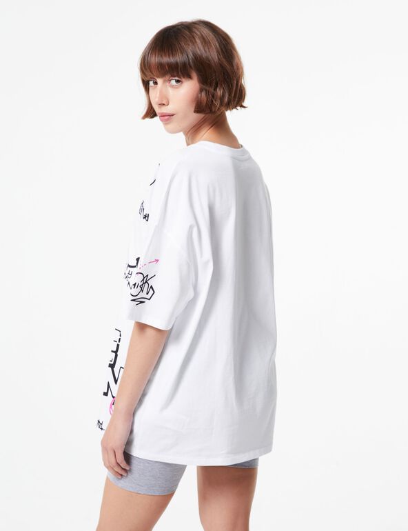 Tee-shirt oversize tag fille