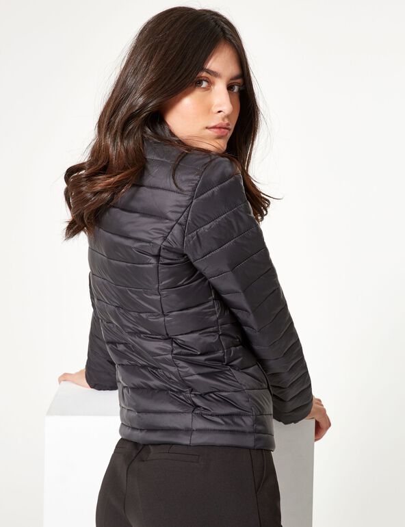 Black lightweight padded jacket girl