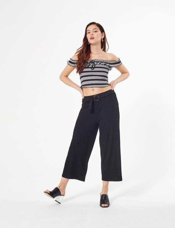 Culottes with belt teen