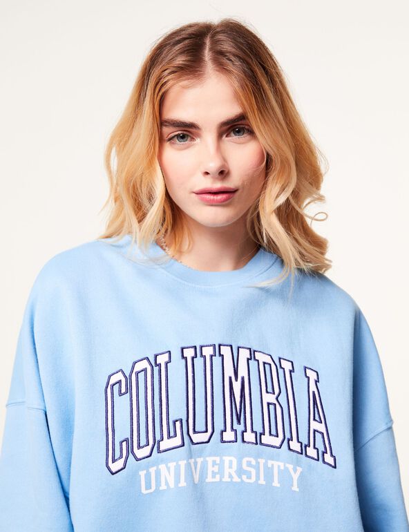 Sweat Columbia University bleu clair