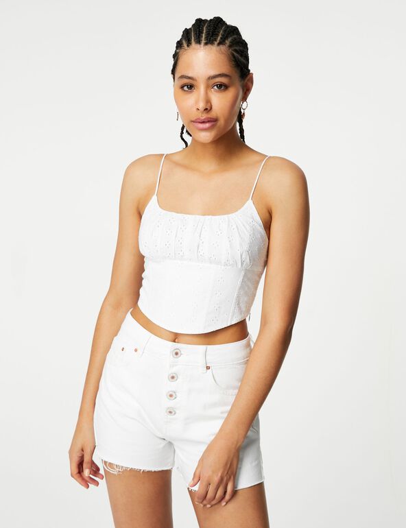 Top corset broderie anglaise teen