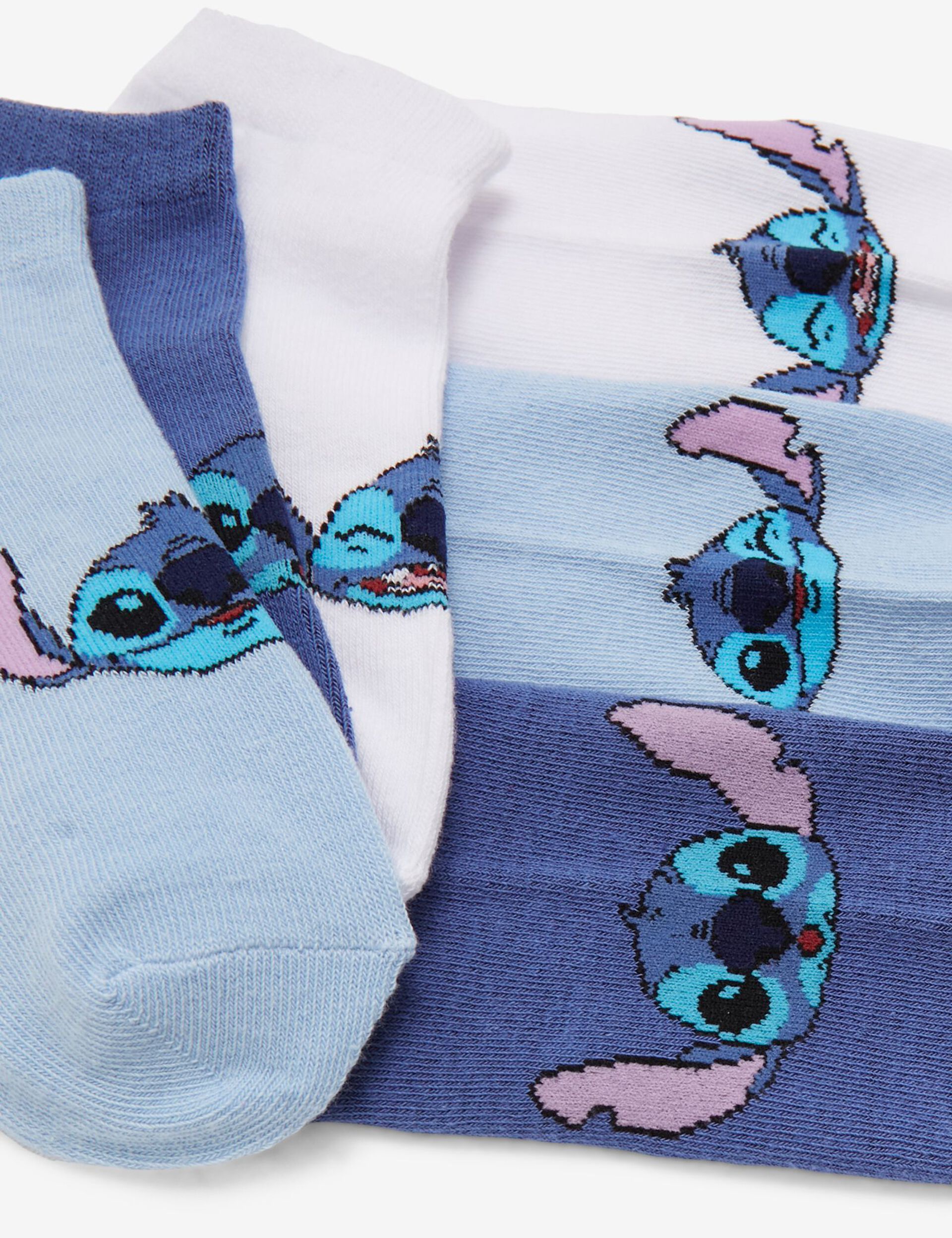 Chaussettes Disney Stitch bleues et blanches