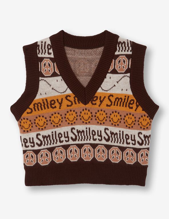 Pull sans manches Smiley