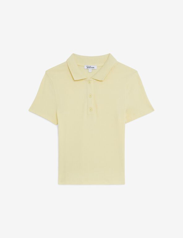 Tee-shirt jaune esprit polo