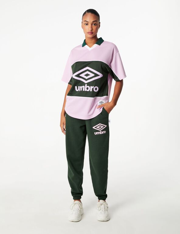 Tee-shirt Umbro esprit sport rose et vert femme