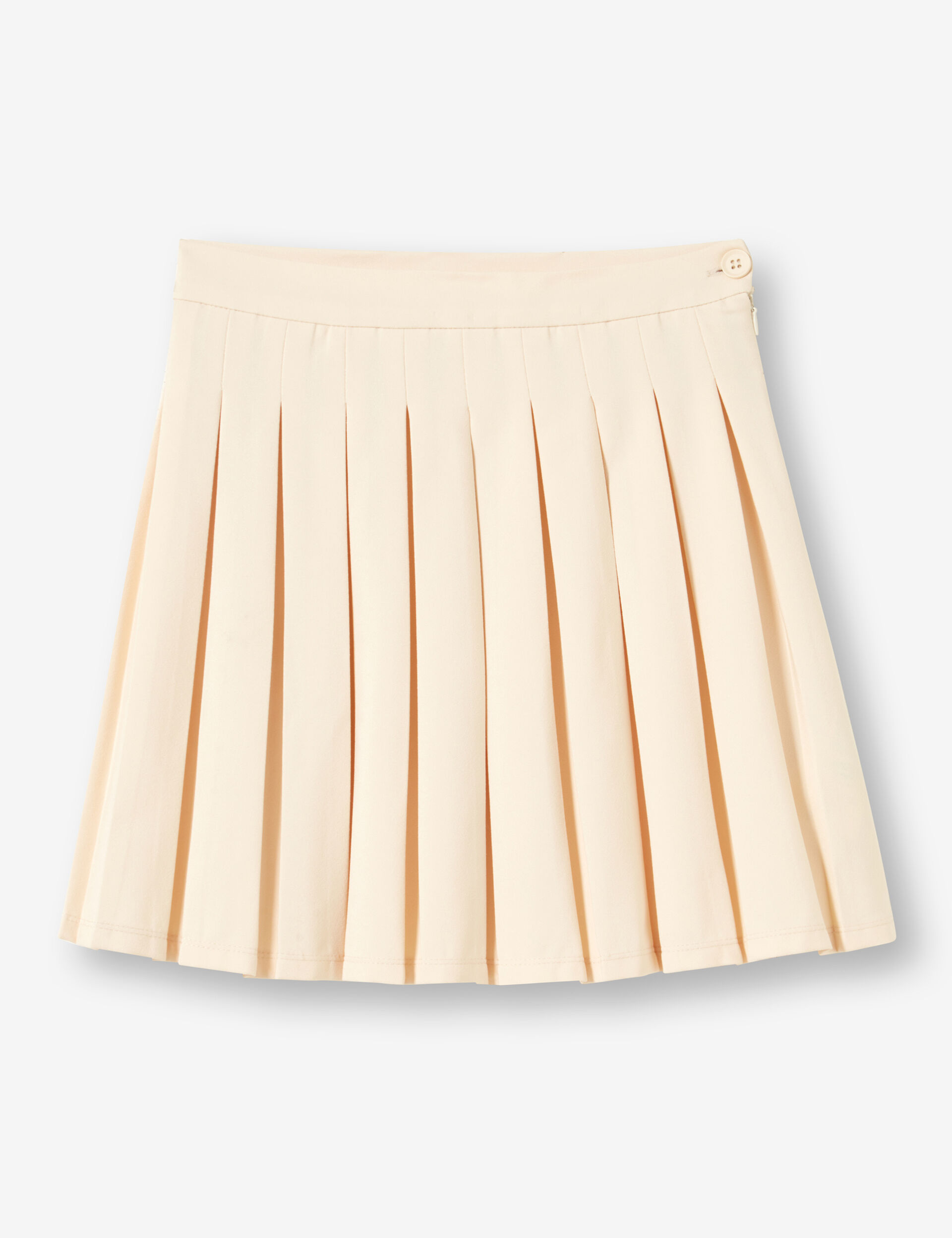 Pleated short skirt