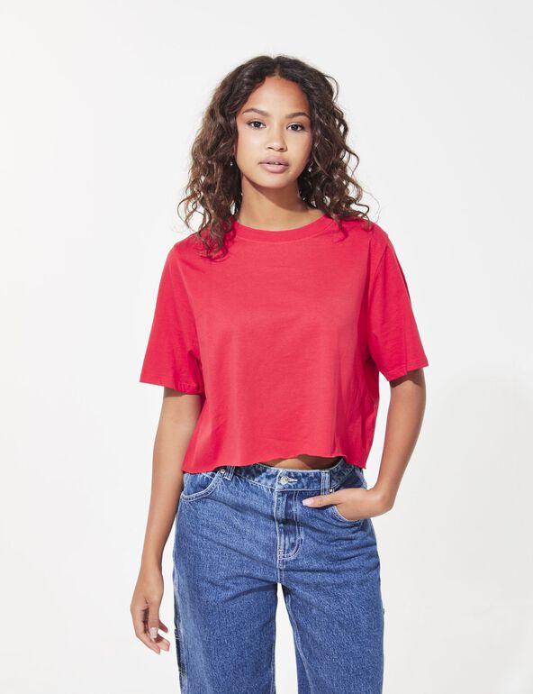 Oversized cropped T-shirt teen