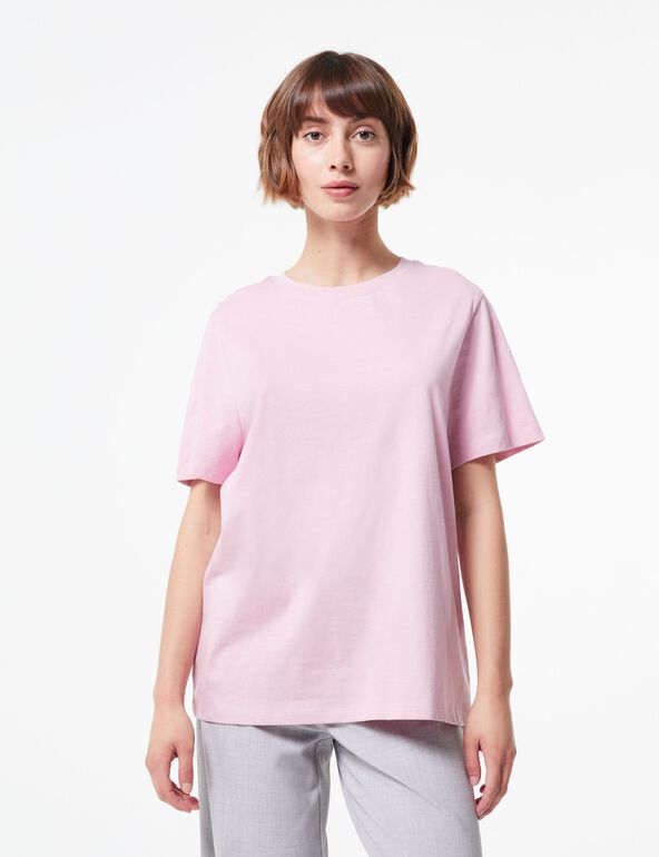 Tee-shirt oversize rose ado