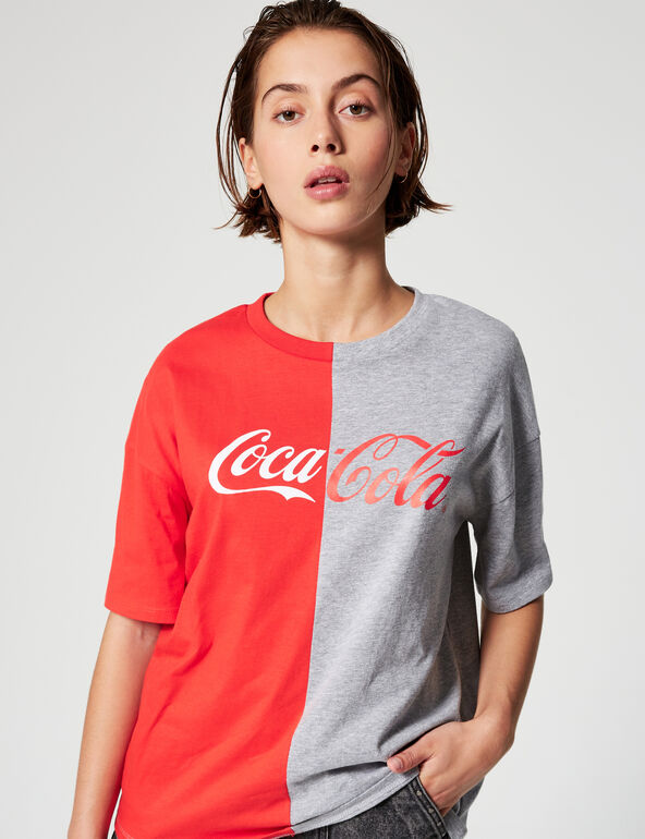 Tee-shirt Coca-Cola bicolore ado