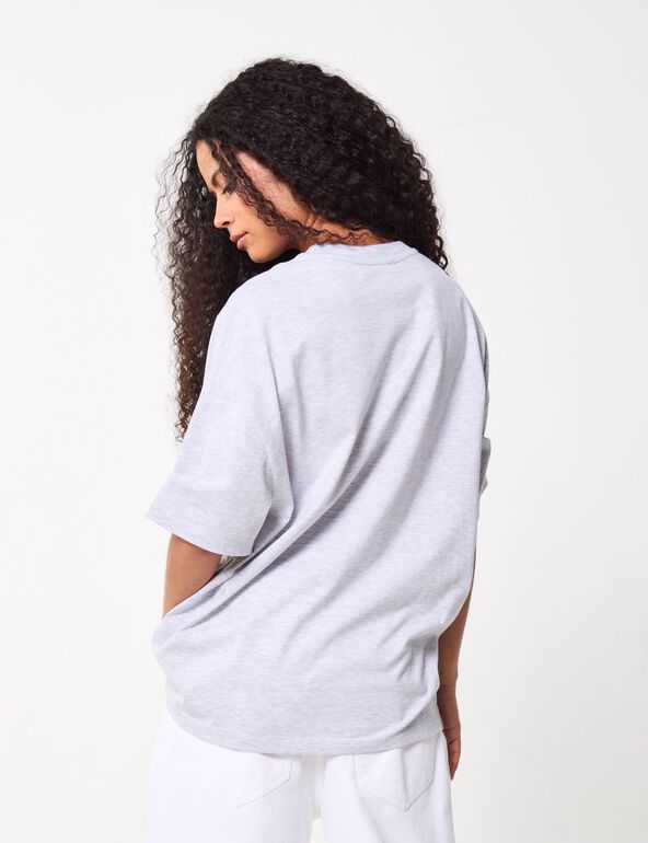 T-shirt oversize gris imprimé NFL x Jennyfer fille