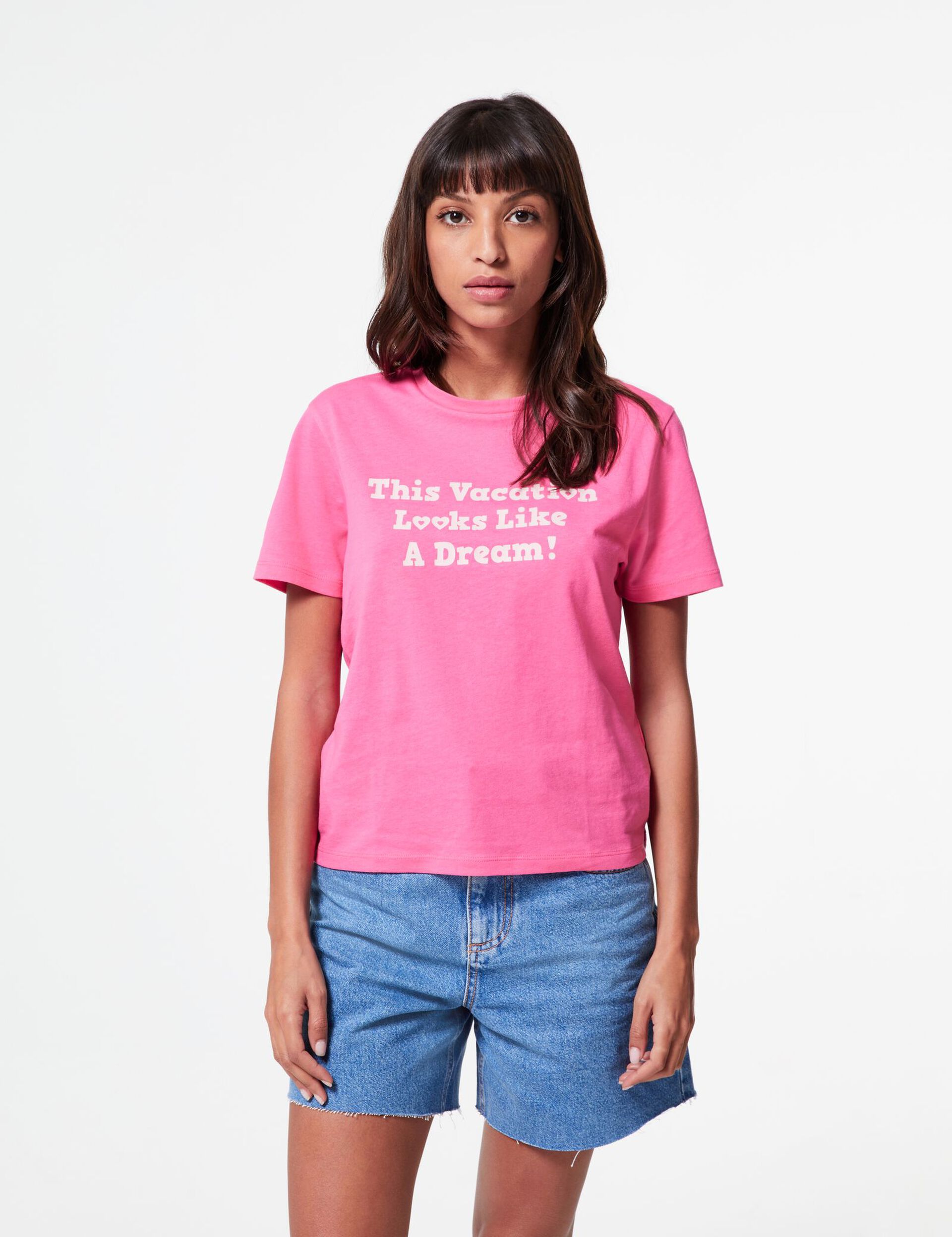 Tee-shirt rose à message