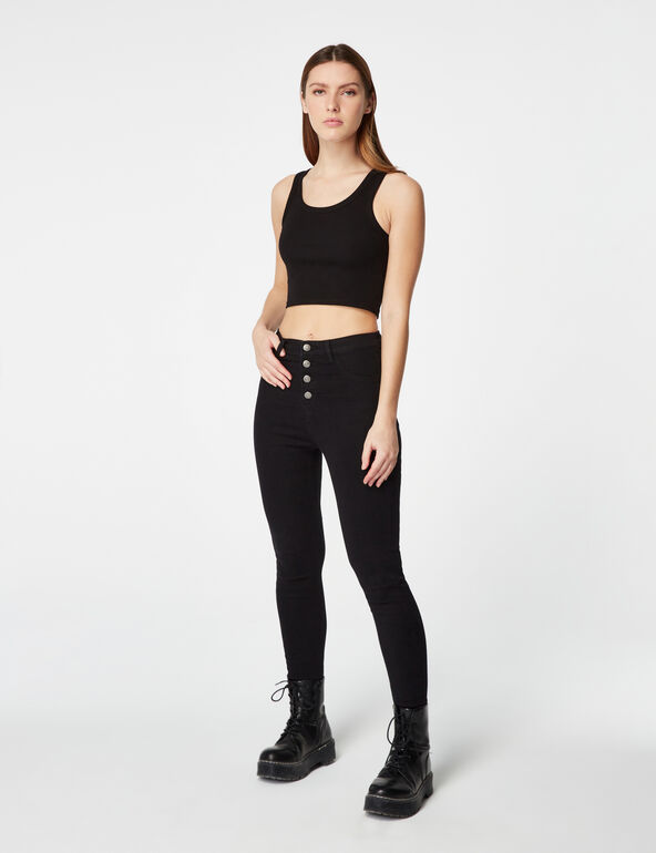 High-waisted jeggings