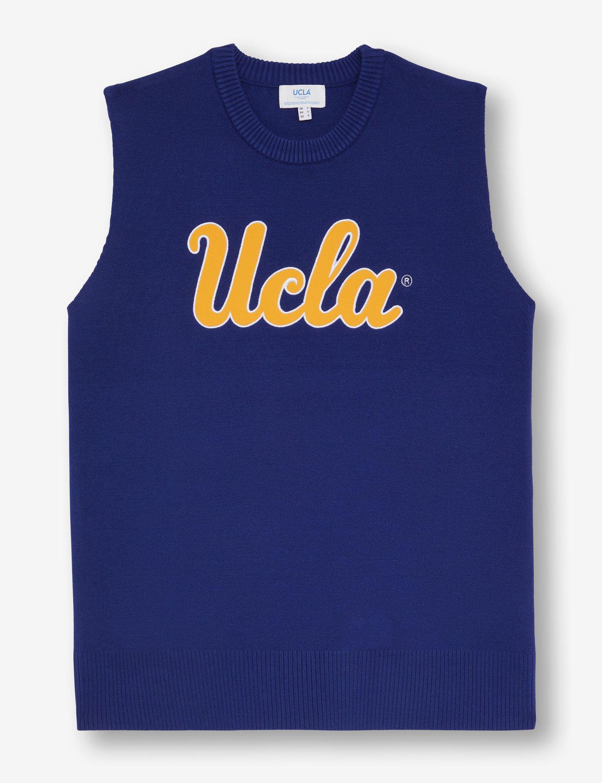 Pull UCLA en maille sans manches