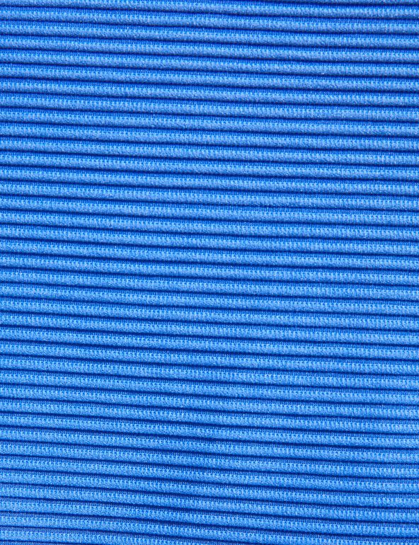 Haut de maillot de bain texturé bleu