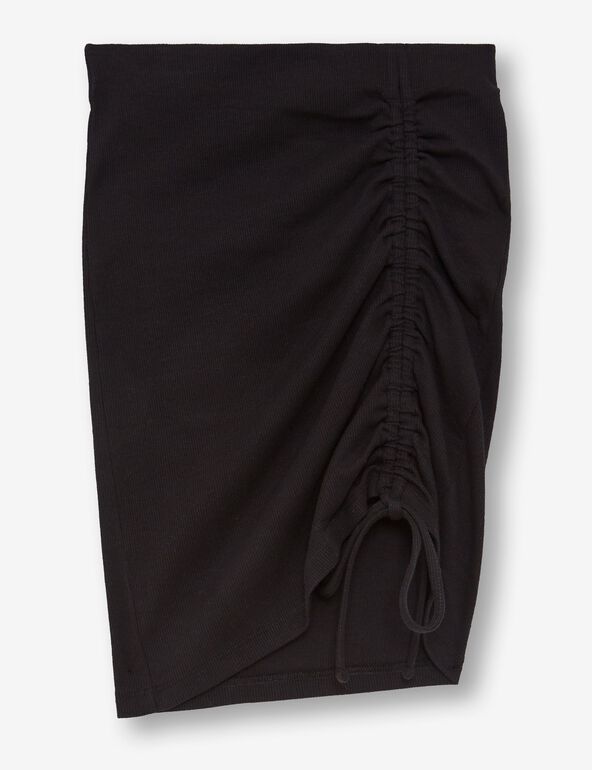 Ruched bodycon skirt