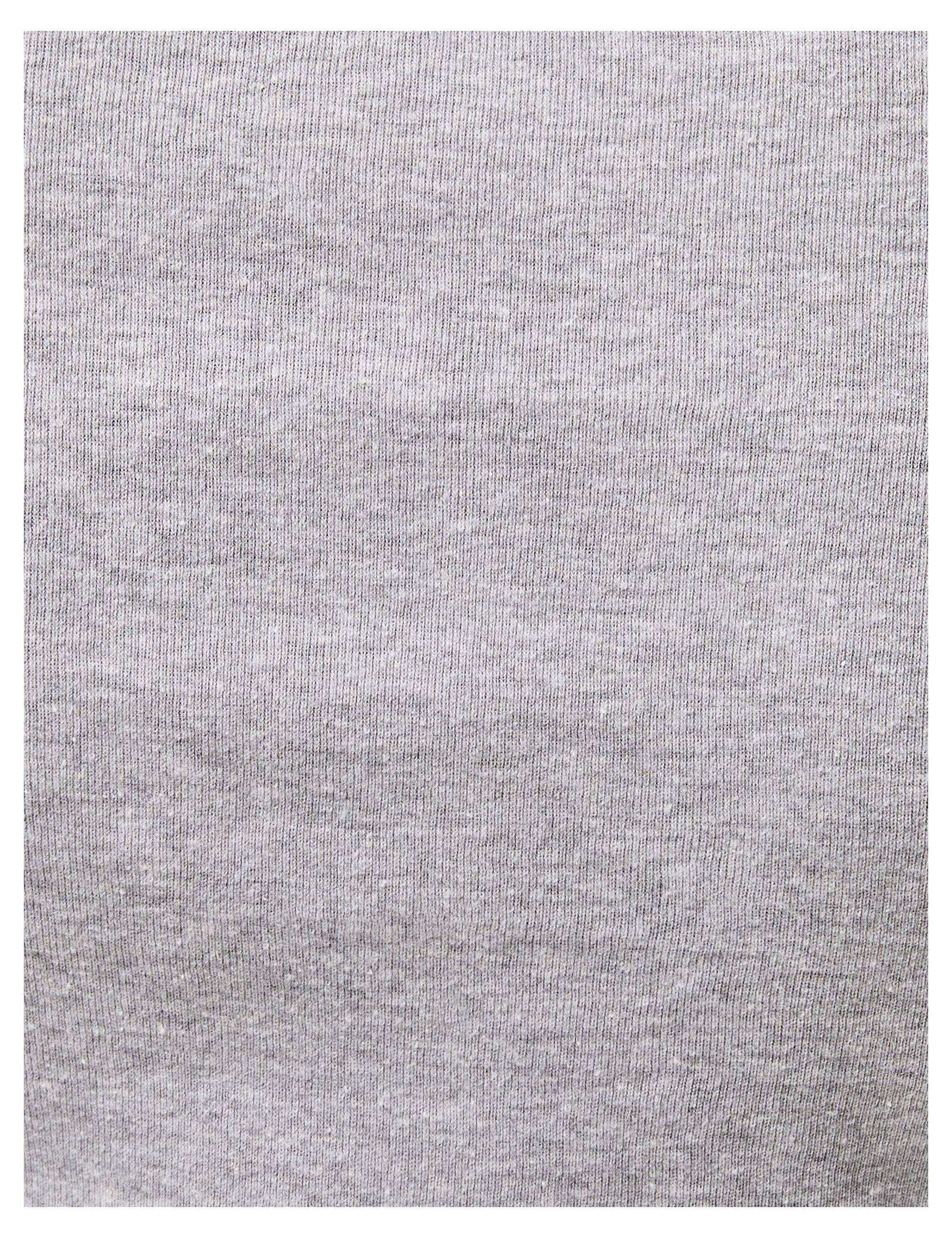 Tee-shirt basique manches longues gris