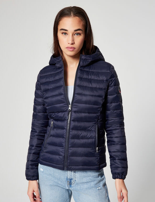 Lightweight padded jacket with hood girl