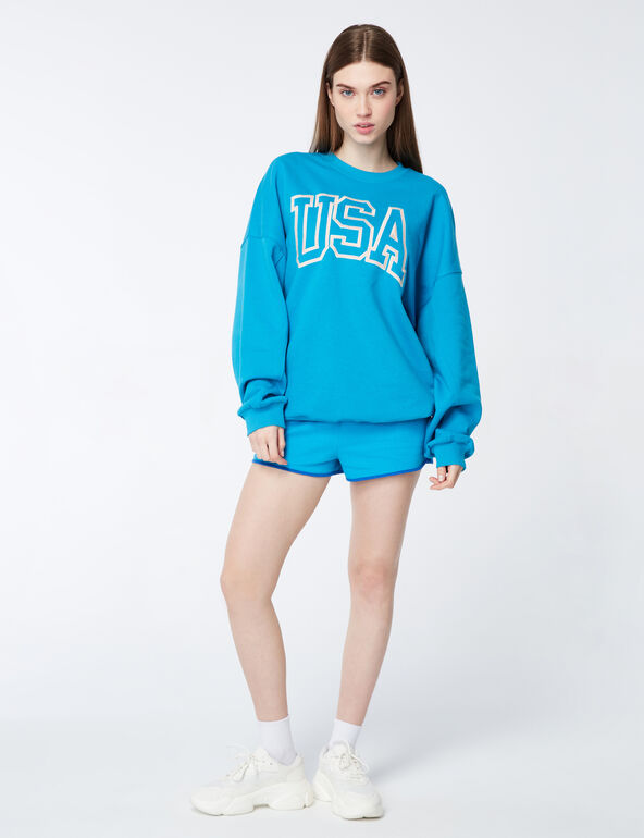 USA oversized sweatshirt woman