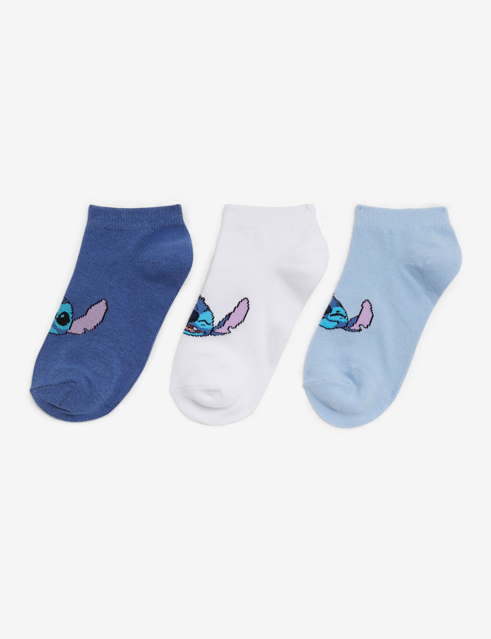 Chaussettes Disney Stitch bleues et blanches Ado / Fille / Femme • Jennyfer