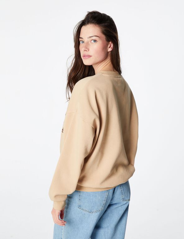 Sweat beige texas country  fille