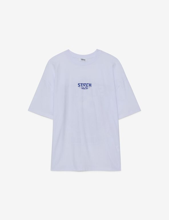 T-shirt Disney Stitch blanc et bleu ciel  teen