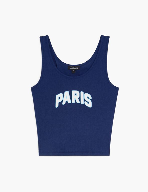 Débardeur bleu Paris
