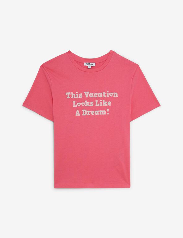 Tee-shirt rose à message